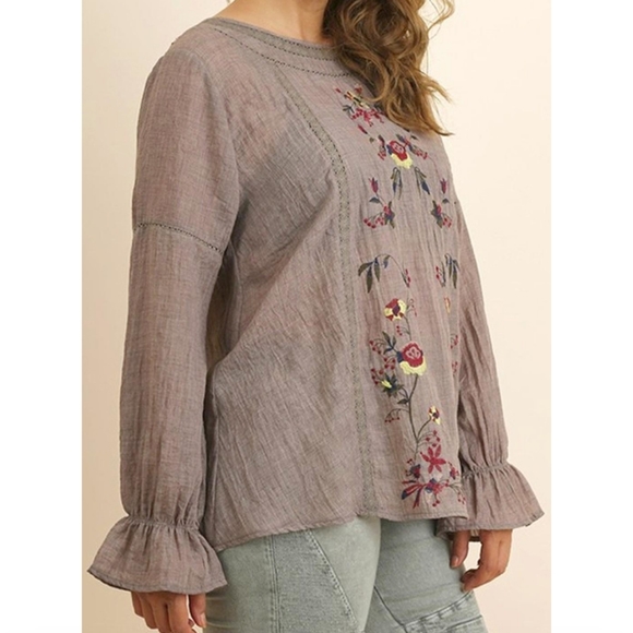 Umgee Tops - Umgee Embroidered Tunic